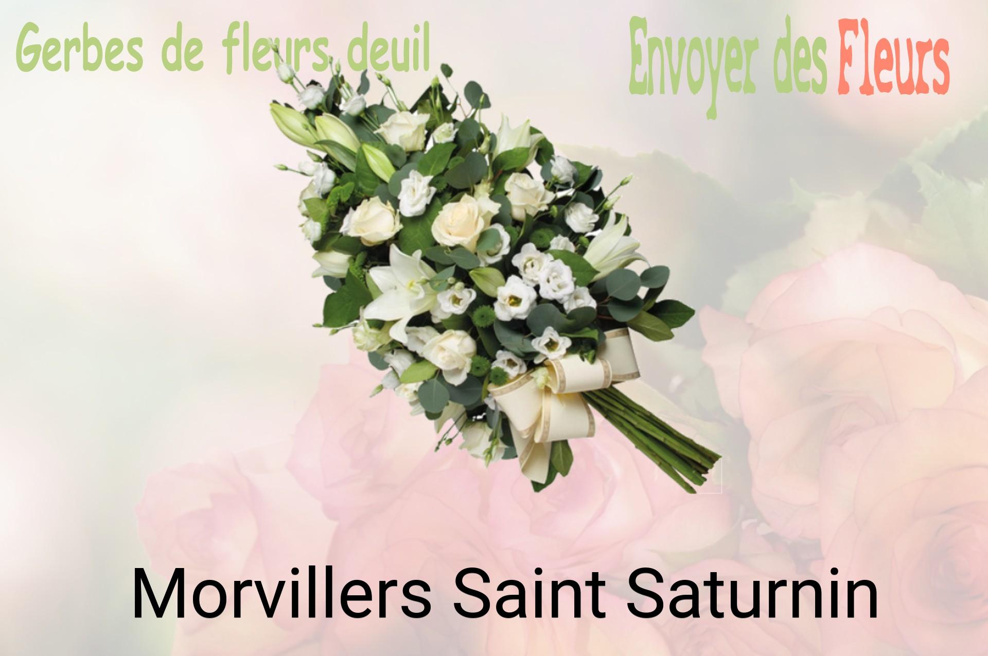 Gerbe de fleurs de deuil livrée à Morvillers-Saint-Saturnin